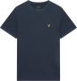 Lyle & Scott T-Shirt- LS Milano Trim S S TEE Blauw Heren - Thumbnail 1