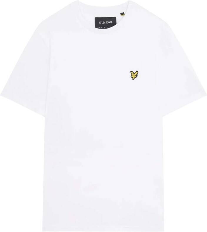 Lyle & Scott Luxe T-Shirt Organisch Katoen Regular Fit White Heren - Foto 7