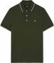 LYLE & SCOTT Heren Polo's & T-shirts Tipped Polo Shirt Groen - Thumbnail 3