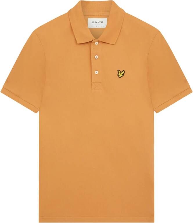 Lyle & Scott Polo- LS Plain S S Polo Shirt Oranje Heren
