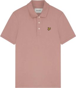 Lyle & Scott Polo- LS Plain S S Shirt Roze Heren