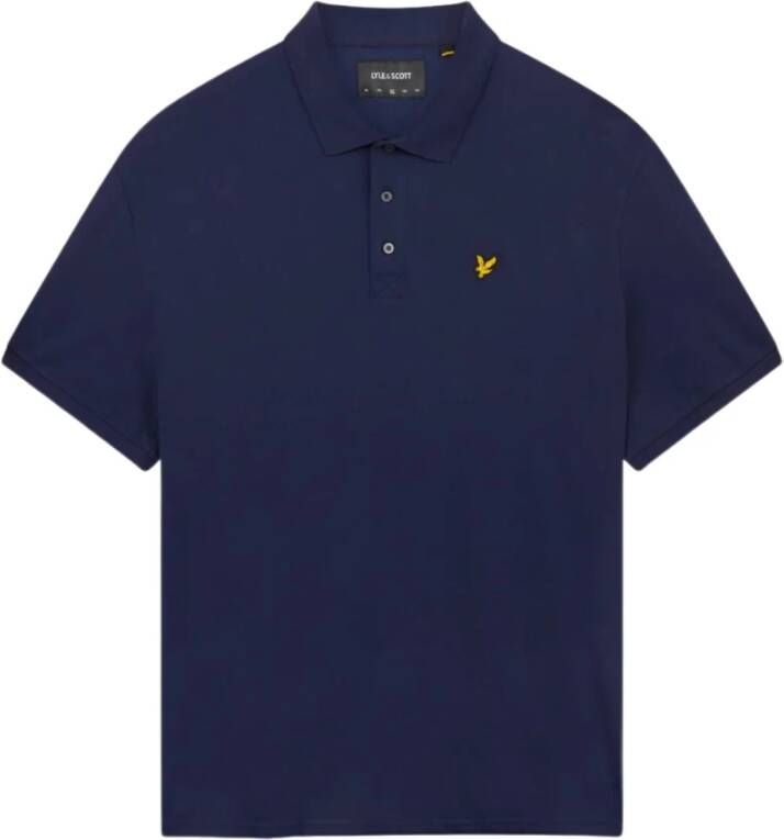 LYLE & SCOTT Heren Polo's & T-shirts Plain Polo Donkerblauw