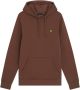 Lyle & Scott Rust-L Pullover Hoodie 100% Katoen Verstelbare Capuchon Bruin Heren - Thumbnail 1