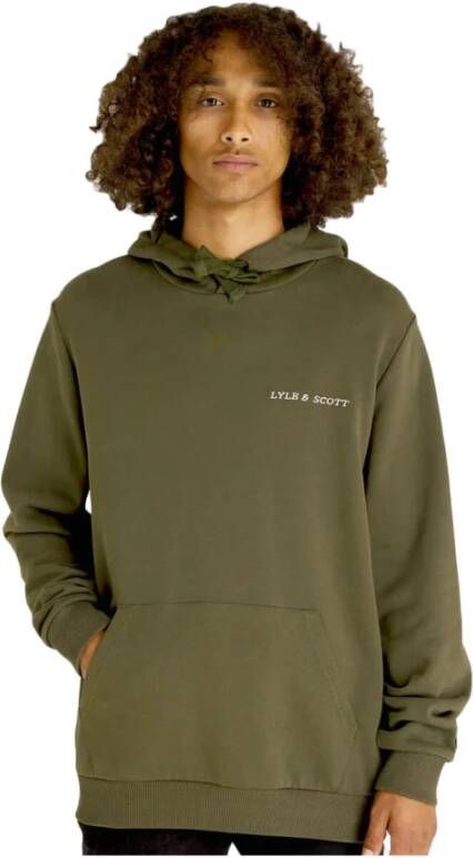 Lyle & Scott Stijlvolle Hoodie voor Heren Groen Heren