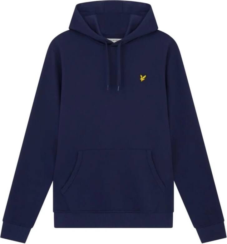 Lyle & Scott Klassieke Navy Hoodie met Kangaroo Zak Blue Heren - Foto 13