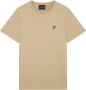 Lyle & Scott T-Shirt- L&S Plain T-Shirt Beige Heren - Thumbnail 1