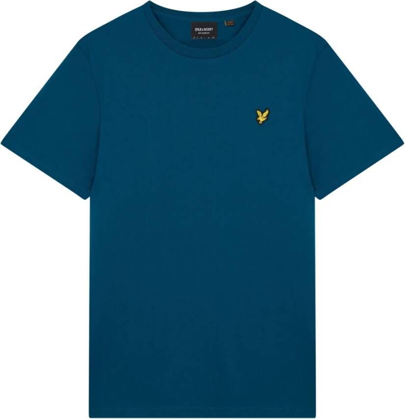 Lyle & Scott Blauw T-shirt met eigentijdse twist Blue Heren