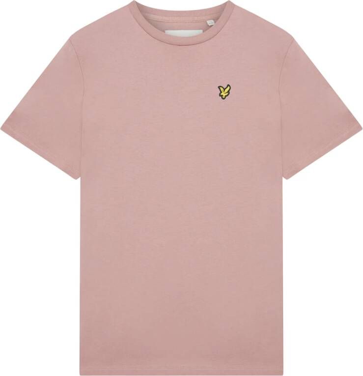 Lyle & Scott T-shirt- l s gewoon s s tee Pink Heren