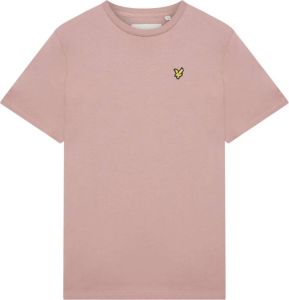 Lyle & Scott T-shirt- l s gewoon s s tee Roze Heren