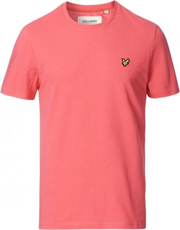 LYLE & SCOTT Heren Polo's & T-shirts Plain T-shirt Roze