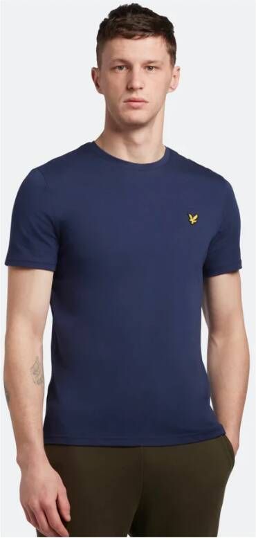 Lyle & Scott Plain T-shirt Donkerblauw Ts400Vog Blauw Heren - Foto 8