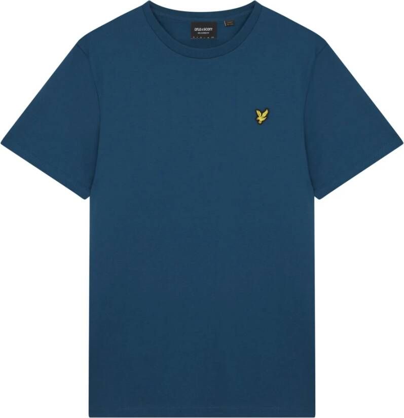 Lyle & Scott Blauw T-shirt met eigentijdse twist Blue Heren