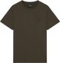 Lyle & Scott Groen Basic T-Shirt van Hoge Kwaliteit Olijf 100% Katoen Green Heren - Thumbnail 3