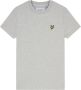 Lyle & Scott T-shirt Lyle & Scott TS400VOG PLAIN-D24 LIGHT GREY MARL - Thumbnail 4