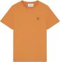 Lyle & Scott Lyle and Scott T-shirt Plain Okergeel Oranje Heren - Thumbnail 2