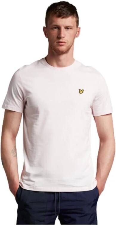 LYLE & SCOTT Heren Polo's & T-shirts Plain T-shirt Lichtroze - Foto 7
