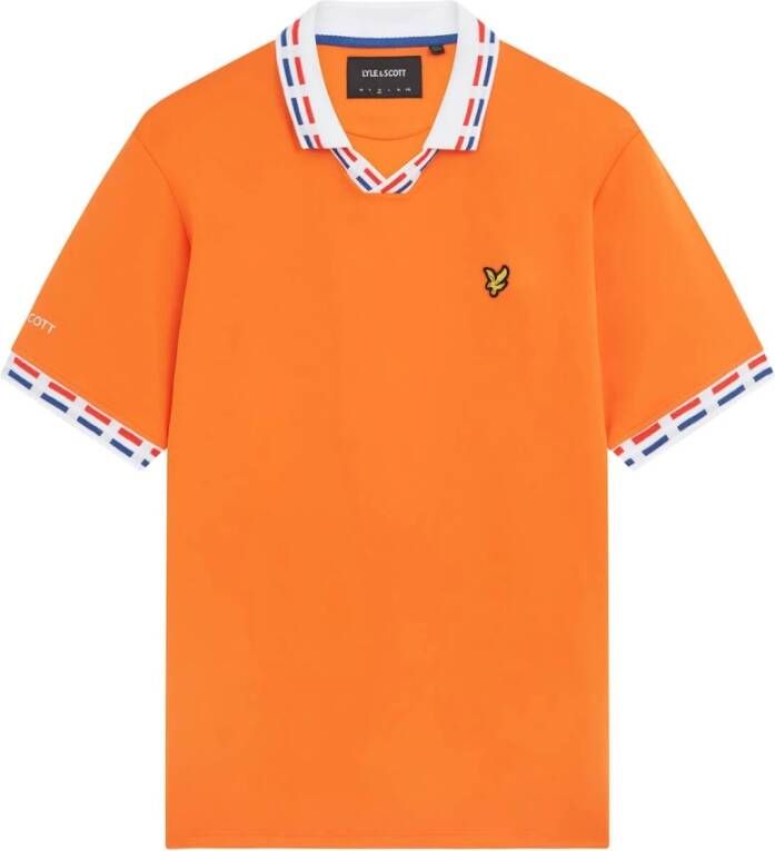Lyle & Scott Voetbalpolo shirt Oranje Heren