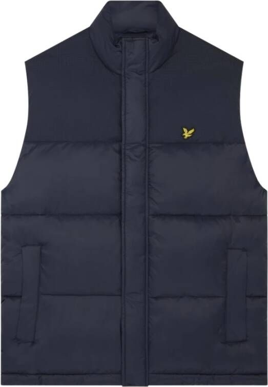 Lyle & Scott Wadded Gilet Darkavy Jacket Blauw Heren