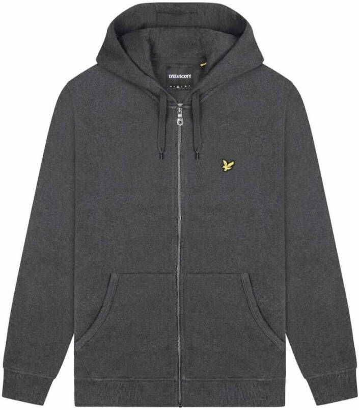 Lyle & Scott Grijze Vest met Ronde Hals en Rits Gray Heren - Foto 2