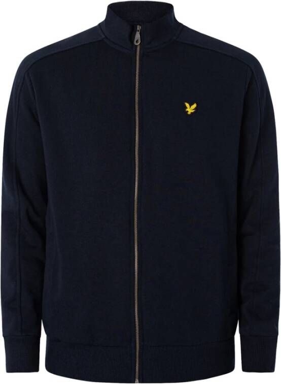 Lyle & Scott Katoenen Sweatshirt Donkerblauw Blue Heren