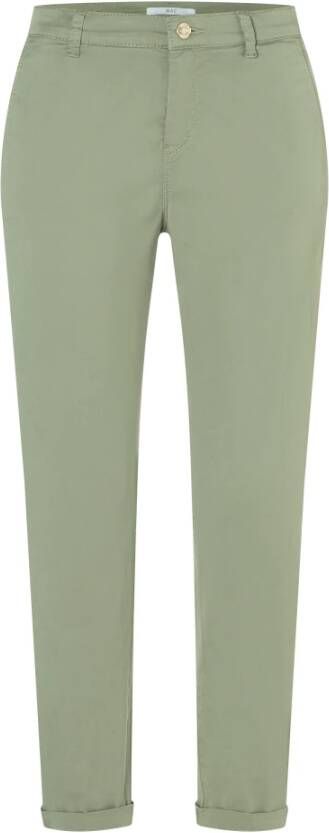 MAC Cropped Trousers Groen Dames