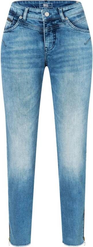 MAC Jeans Blauw Dames