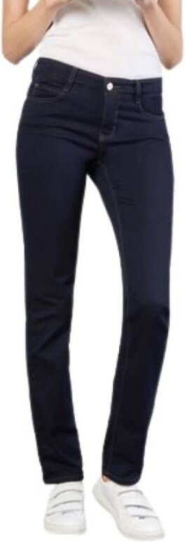 MAC Slim-Fit Straight-Leg Jeans 5401 90 0355L Dark Navy Blue Dames