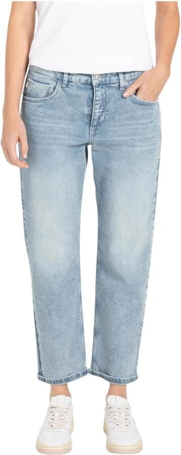 MAC Blauwe Straight Leg Jeans Blue Dames