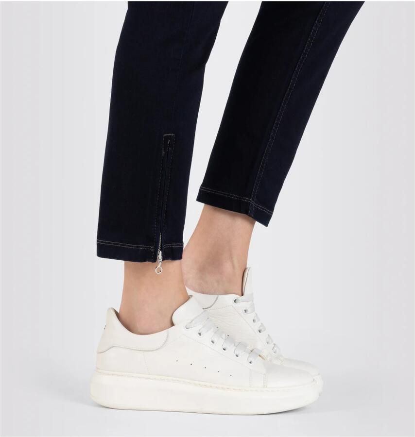 MAC Skinny Cropped Jeans 5471 90 0355L Dark Navy Blue Dames - Foto 7