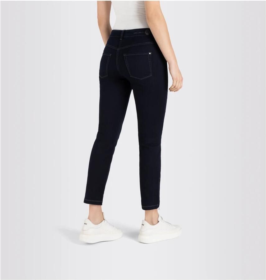 MAC Skinny Cropped Jeans 5471 90 0355L Dark Navy Blue Dames - Foto 6