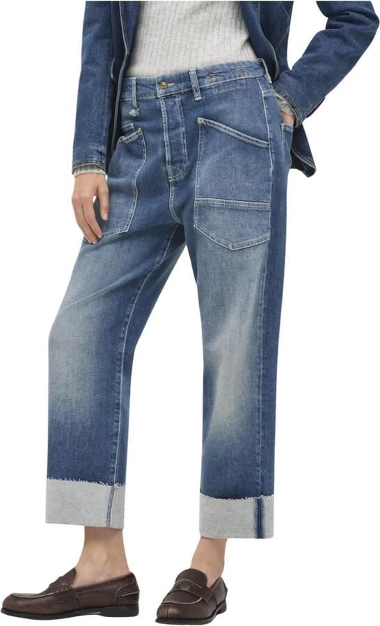 MAC Cropped Jeans Mid Blue Commercial Authentic Blue Dames - Foto 12