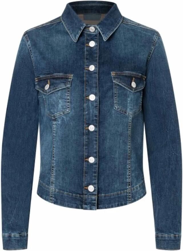 MAC Jeansjack RICH JACKET van lichte zomerse denimkwaliteit met hoog katoenpercentage