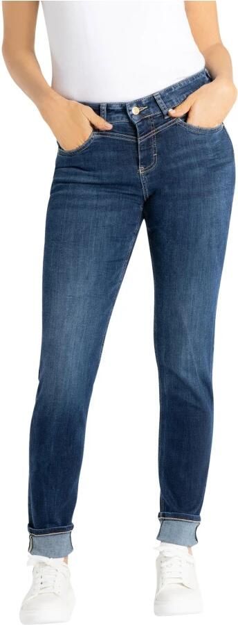 MAC Slim Donkerblauwe Jeans Klassieke Pasvorm Blue Dames