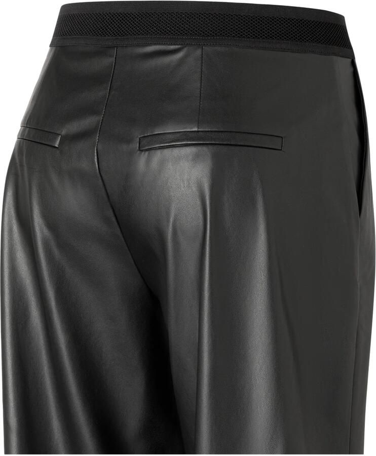 MAC Stoffen broek in leerlook model 'CHiara' - Foto 9