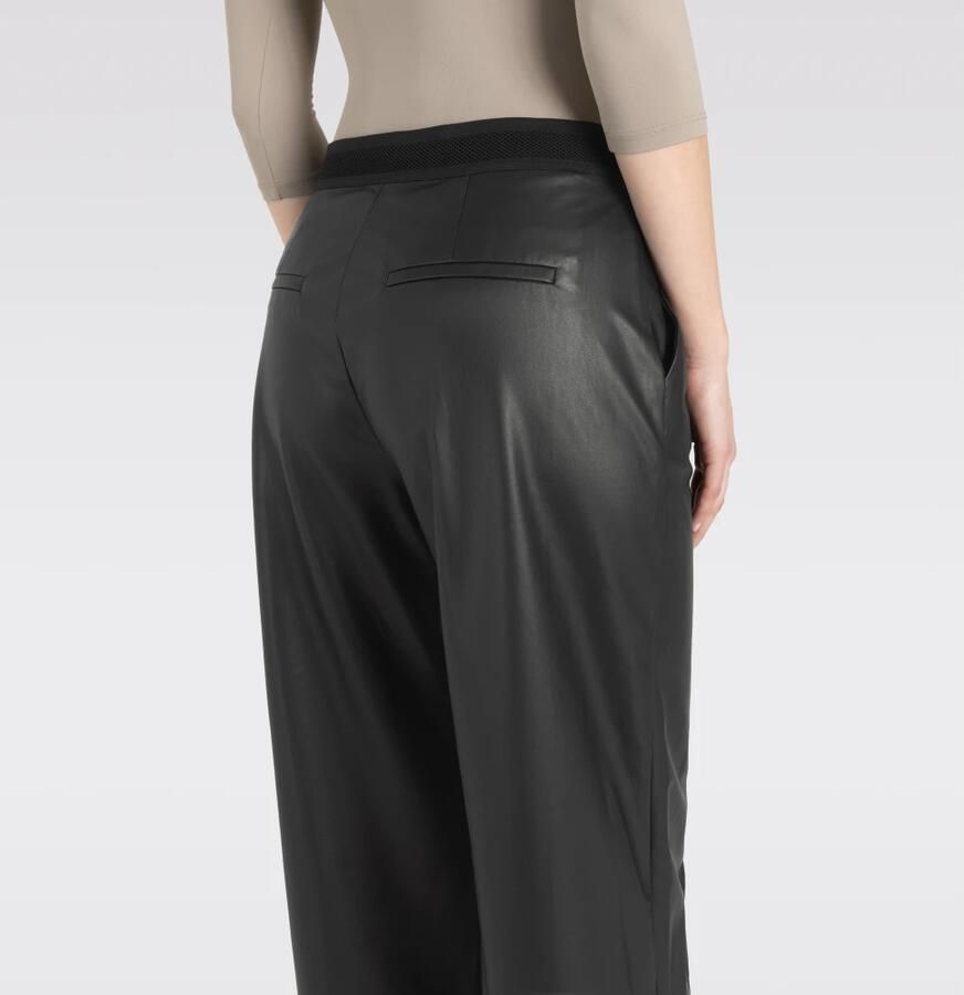 MAC Stoffen broek in leerlook model 'CHiara' - Foto 6