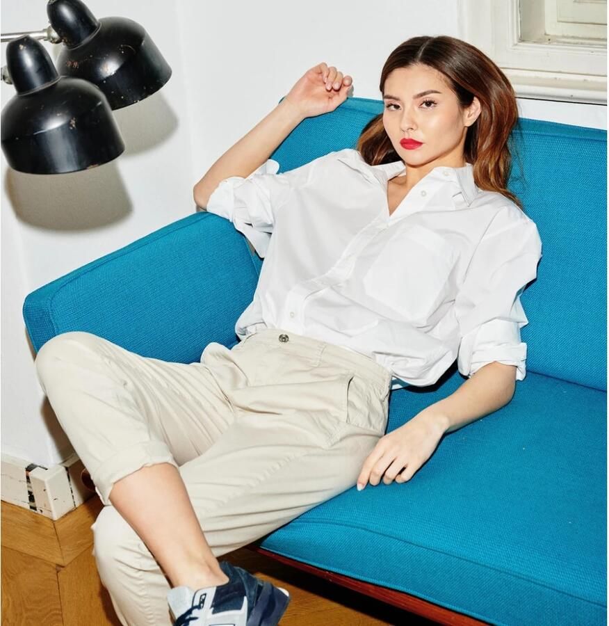 MAC Chino turn up met subtiele glans elegant en sportief tegelijk - Foto 2