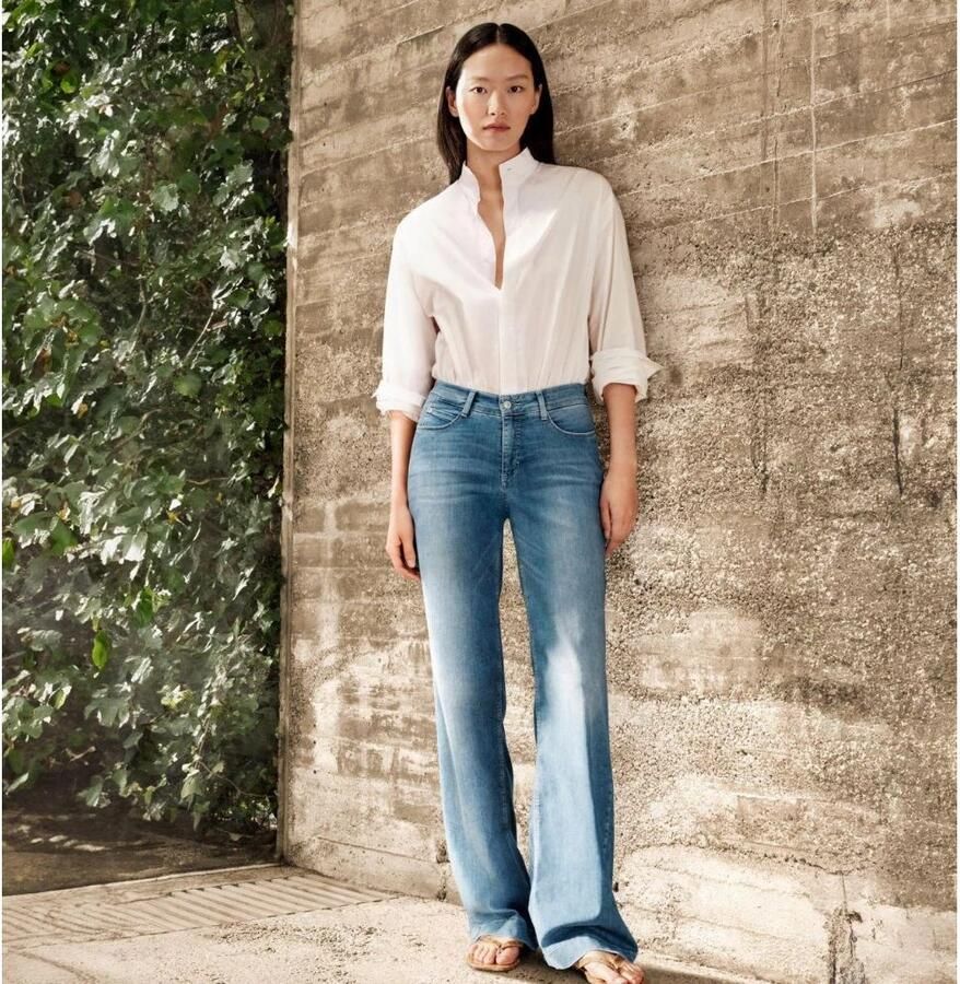 MAC Wijde jeans DREAM WIDE met wijde broekspijp stretch