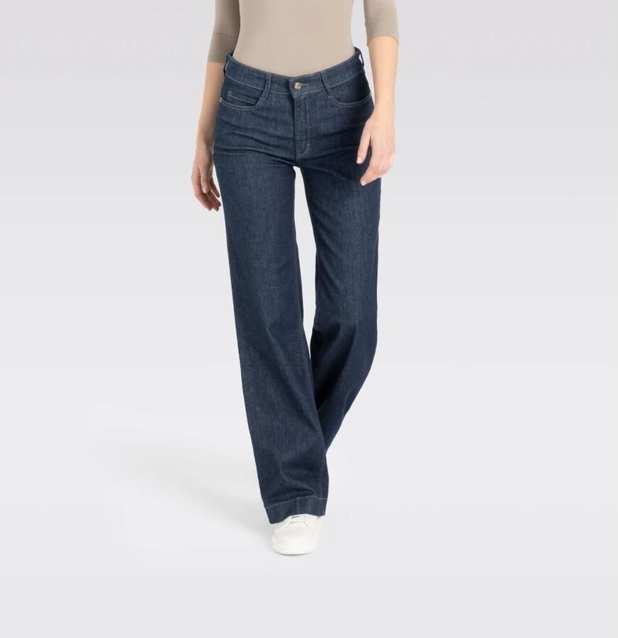 MAC Wijde Stretch Denim Jeans Blue Dames - Foto 7