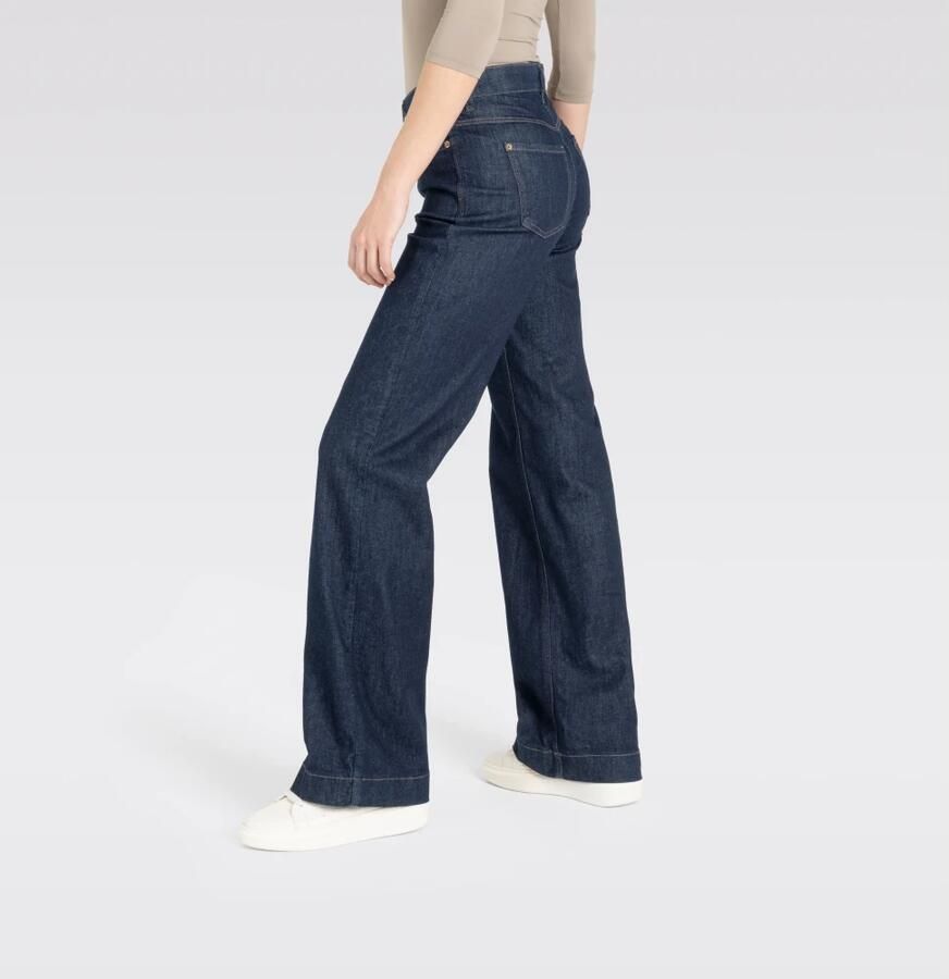 MAC Wijde Stretch Denim Jeans Blue Dames - Foto 6