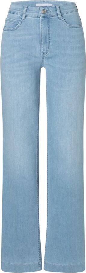 MAC regular waist wide leg jeans light blue denim - Foto 5