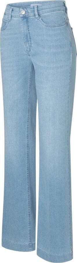 MAC regular waist wide leg jeans light blue denim - Foto 4