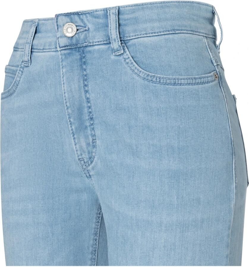 MAC regular waist wide leg jeans light blue denim