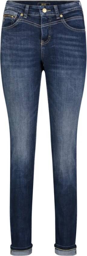 MAC Skinny Jeans Blauw Dames