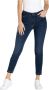 MAC Donkerblauwe Skinny Jeans met Ritsdetail Blue Dames - Thumbnail 6