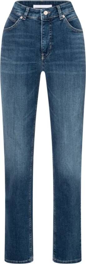 MAC Slim-fit Jeans Blauw Dames