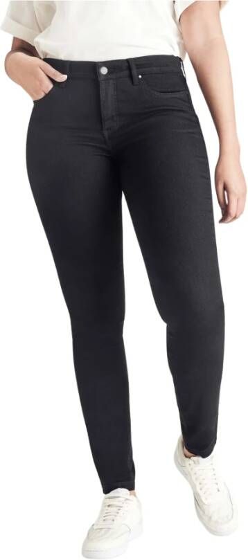 MAC Slim-fit Trousers Zwart Dames