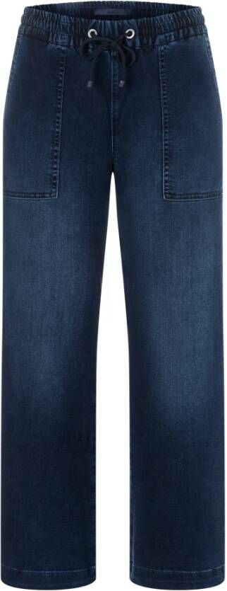 MAC Straight Jeans Blauw Dames