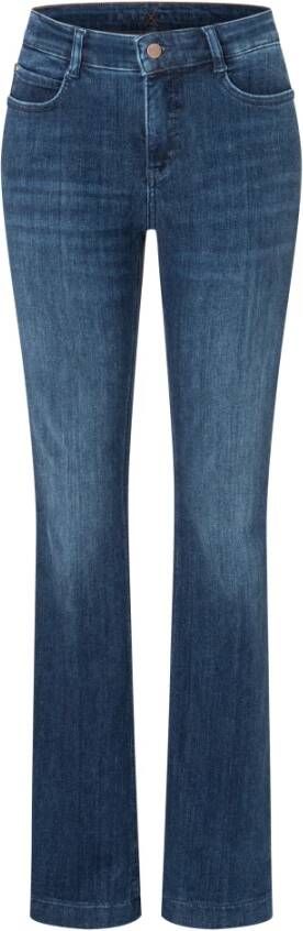 MAC Straight Jeans Blauw Dames