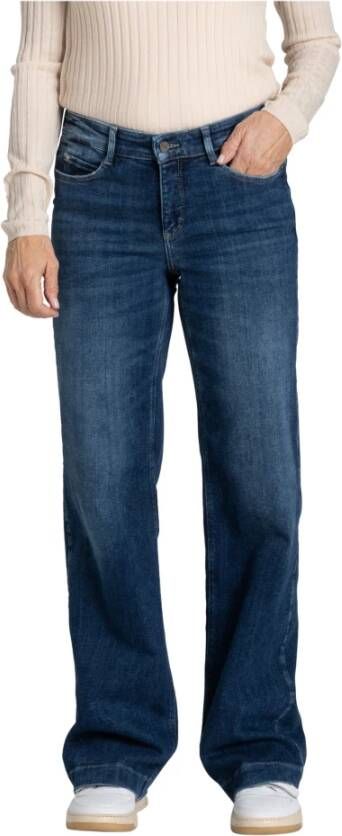 MAC Straight Jeans Blauw Heren