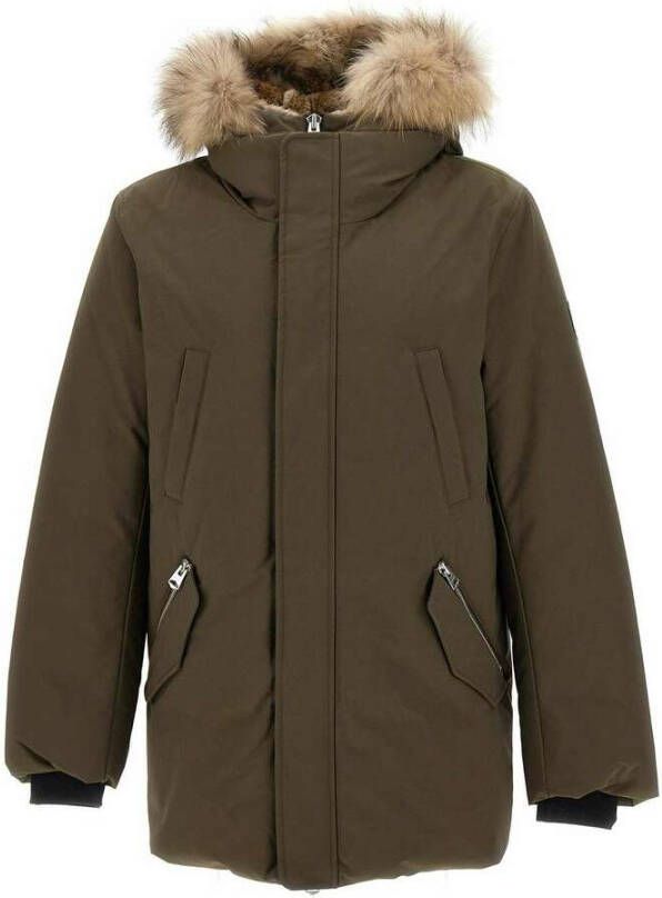 Mackage 2-in-1 Dons Parka met Afneembare Bontkraag Green Heren